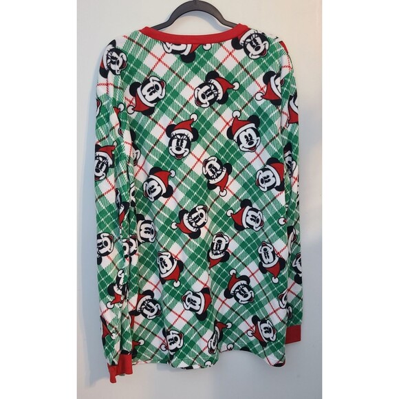 Mickey Christmas Jammies for Families Mens XLT Pajamas 2pc Set NWT Disney Santa - Picture 4 of 16